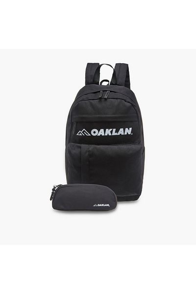 Oaklan by Shoexpress Logo Print School Backpack with Pencil Pouch - 12x32x45 cm