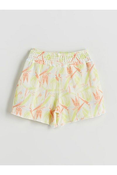 LC Waikiki Pantaloni scurți pentru fete LCW Kids cu talie elastică