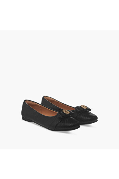 Little Missy Metal Accent Slip-On Ballerina Shoes