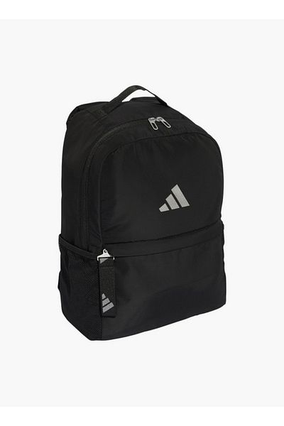 adidas Logo Print School Backpack with Adjustable Shoulder Straps and Zip Closure