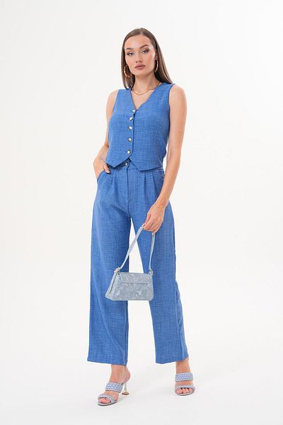 ŞİMAL Women's Vest and Trousers Suit 250512 -