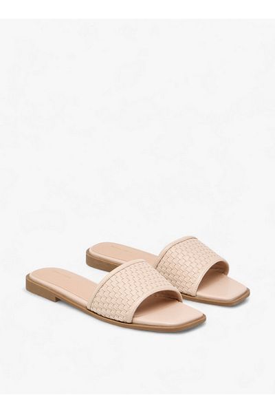 Flora Bella by Shoexpress Women Textured Slip-On Flat Sandals