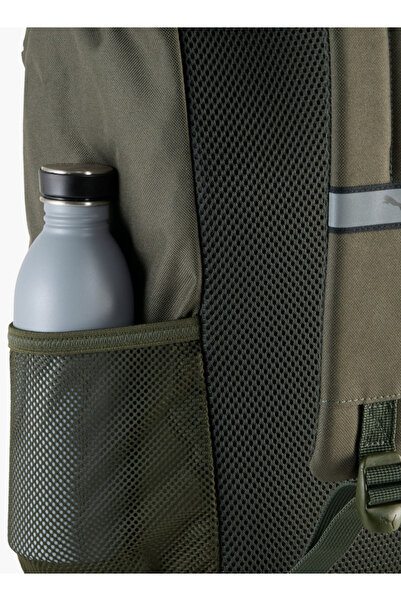 Puma Logo Print School Backpack with Adjustable Shoulder Straps and Side Release Buckle Closure