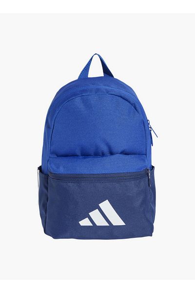 adidas Logo Print School Backpack with Adjustable Straps and Zip Closure