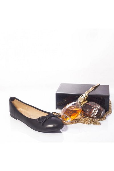 MODA STİL Women's black ballerinas in eco-leather amany, 38