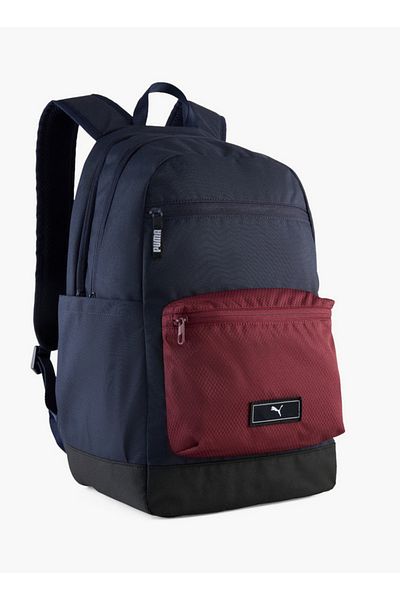 Puma Solid School Backpack with Adjustable Shoulder Straps and Zip Closure