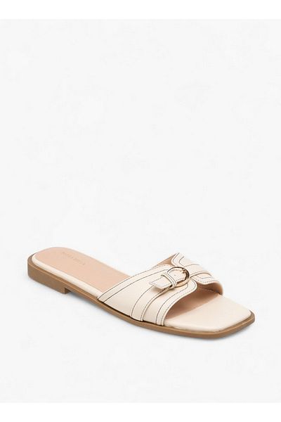 Flora Bella by Shoexpress Women Buckle Accent Slip-On Flat Sandals