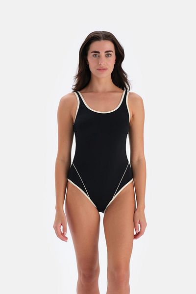 Eros Chest Part Recovery U-Necklace Women's Swimming Swimsuit