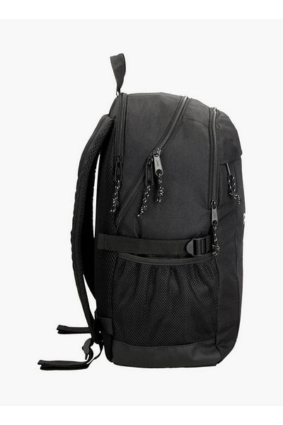 Reebok حقيبة ظهر مدرسية بطباعة شعار مع أحزمة قابلة للتعديل وسحاب للإغلاق - 38 × 19 × 43 سم