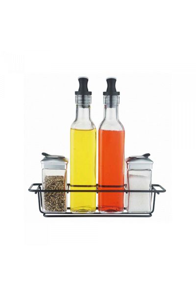 Raki Oliviera 5 pieces EasyLife with black metal stand 250ml,110ml