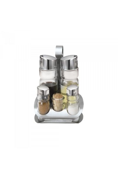 Raki Oliviera LUX LINE set 5 piese suport inox N-418
