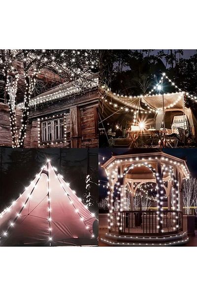 divendi-ro Linear LED Christmas Light, 240 LEDs, 30m, Outdoor-Indoor, IP44, Light Games, Cool White