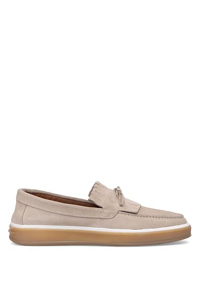 Ayakkabı Fuarı Elite Btant02 Men's Genuine Suede Leather Casual Shoes Cream