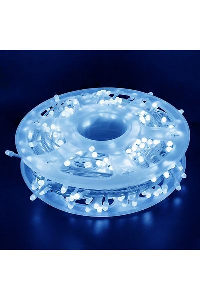 divendi-ro Instalație luminoasă cu 500 LED-uri și 100 m lungime, lumină alb rece sau albastră - Albastru