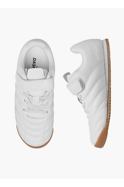 Dash Boys Solid Sports Shoes with Hook and Loop Closure