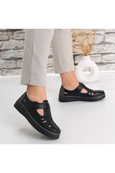 GGM Women's Casual Black Shoes Made of Asreva Ecological Leather, 39