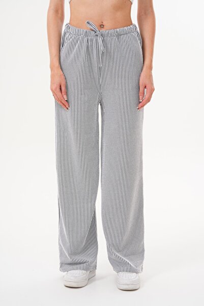 ŞİMAL Kadın Çizgi Desenli Pantolon 250602 -