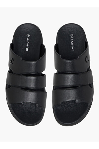 Le Confort Men Solid Slip-On Comfort Sandals