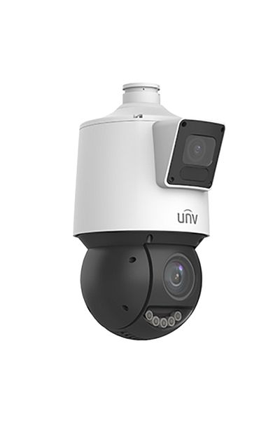 Uniview Dual-lens IP camera, PTZ, 4MP, 25X, AutoTracking, Audio, Alarm, PoE, IP66 - UNV IPC94144SFW-X25-F40C