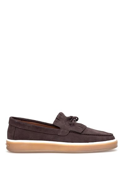 Ayakkabı Fuarı Elite Btant02 Men's Genuine Suede Leather Casual Shoes Brown