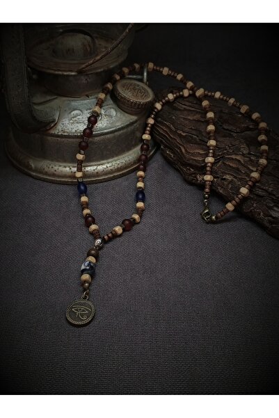 Takı By Erk EL YAPIMI - HORUS'UN GÖZÜ OBJELİ - AHŞAP - MİSTİK KOLYE