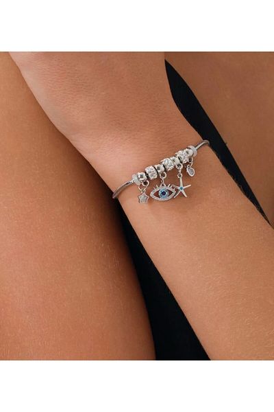 ÖNKÜTAKI Eye Figure Charm Bracelet