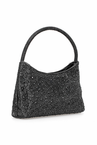 VAROL ÇANTA Varol 915R Geantă pentru rochie de seară regală pentru femei, neagră