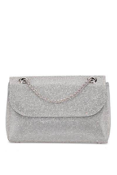 VAROL ÇANTA Varol 934R Women's Royal Evening Dress Bag Silver