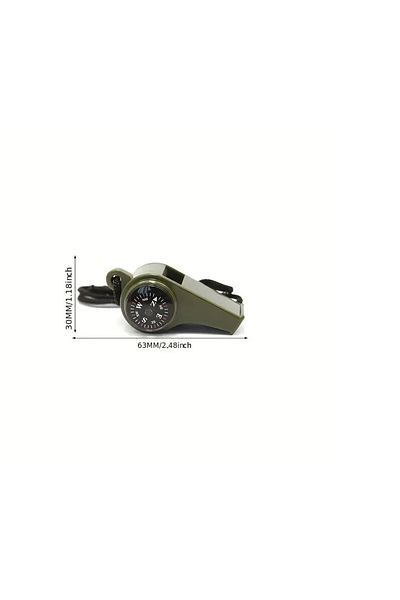 PRATİKOBA Multifunctional Emergency Whistle with Compass
