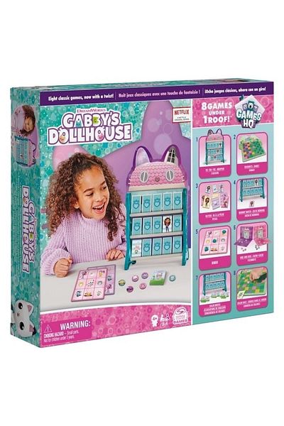 SPIN MASTERR Game Gabby's Dollhouse - Games HQ, 8 in 1