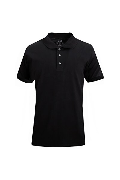 Uki SİYAH Polo Yaka Süprem T-shirt