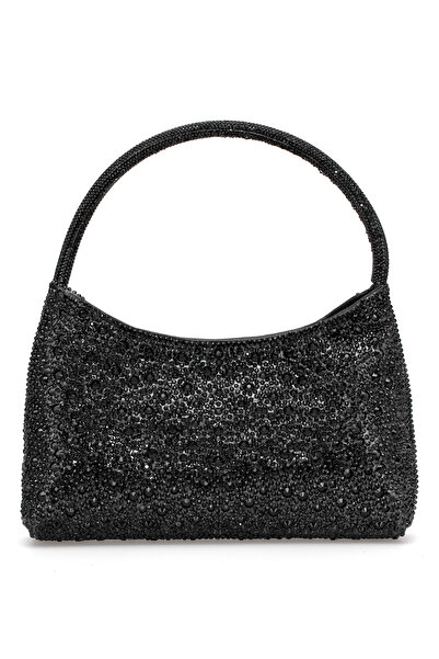 VAROL ÇANTA Varol 915R Geantă pentru rochie de seară regală pentru femei, neagră