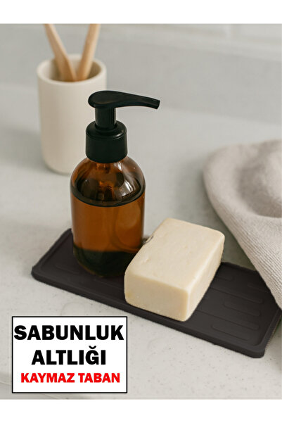 COZLEY Silikon Kaydırmaz Sabunluk Altlığı 27x11 cm | Mutfak Banyo Çok Amaçlı ...