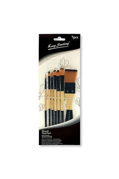 Art Tone Synthetic Tip Brush Set Set of 7
