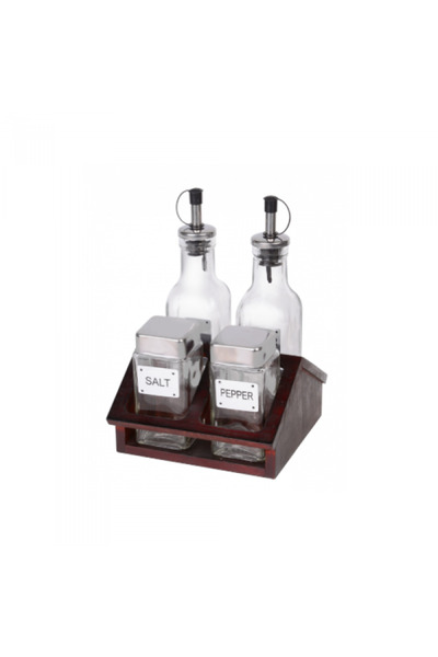 Raki Oliviera 5 piese cu suport lemn CASUTA 175/130ml