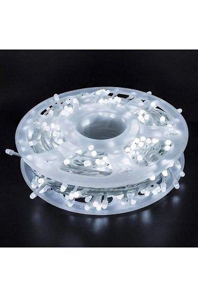 divendi-ro Instalație luminoasă cu 500 LED-uri și 100 m lungime, lumină alb rece sau albastră - Albastru