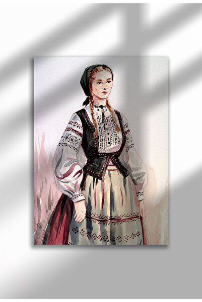 21mxm Αφίσα Ρουμανικής Λαογραφίας, Ψηφιακή Εκτύπωση Παραδοσιακών Φορεσιών σε ...