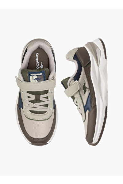 Kangaroos Boys' Panelled Sports Shoes with Hook and Loop Closure