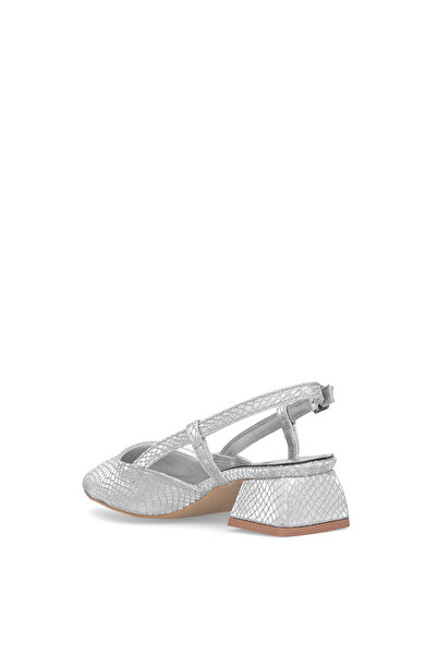 Ayakkabı Fuarı Elite Mst501Y Women's Classic Heeled Shoes Silver