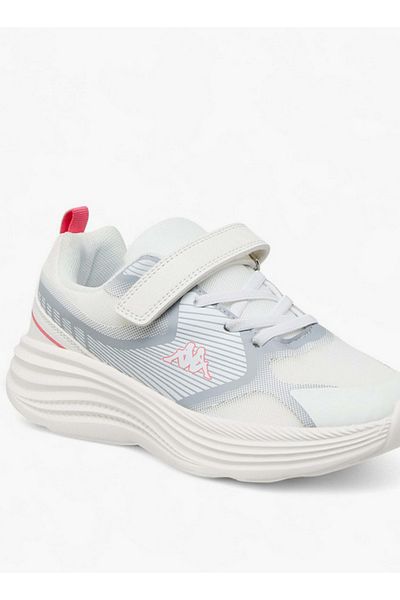 Kappa Girls' Printed Sports Shoes with Hook and Loop Closure