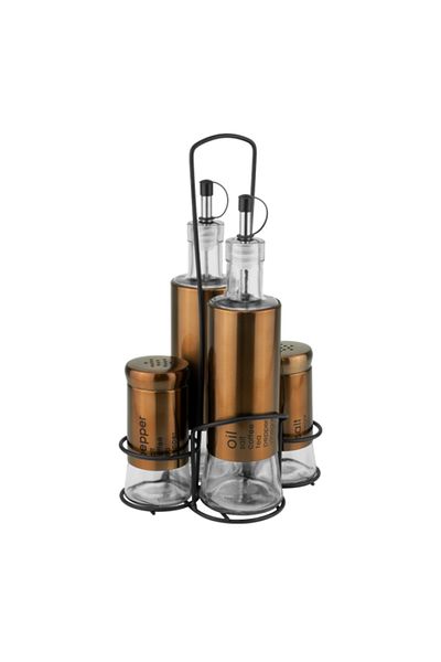 Raki Oliviera 5 pieces TOP, 320ml glass oil and vinegar bottles, 150ml salt and pepper shakers