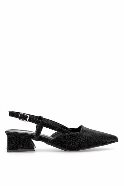 Ayakkabı Fuarı Elit Mst501Y Women's Classic Heeled Shoes Black