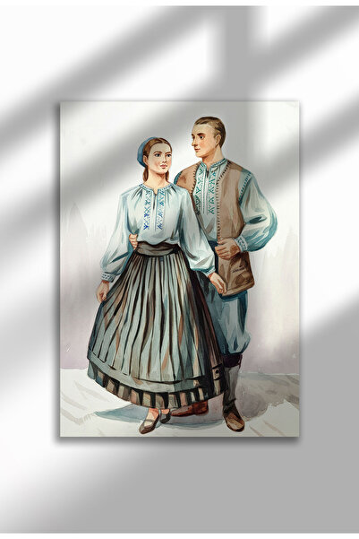 21mxm Αφίσα Ρουμανικής Λαογραφίας, Ψηφιακή Εκτύπωση Παραδοσιακών Φορεσιών σε ...