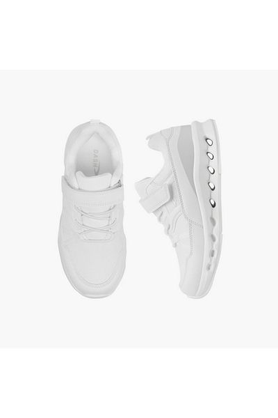 Dash Panelled Sports Shoes with Hook and Loop Closure