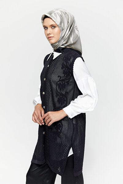 Setrms Kendinden Desenli Pamuklu Yelek