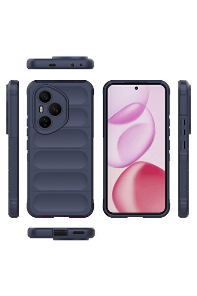 m.tk moveteck Honor 400 Pro Kılıf Kamera Korumalı Kabartmalı Yumuşak Renkli Silikon Kapak Mat Hisli içi Kadife