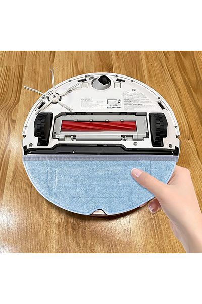 OEM Set of 6 replacement cloths for Roborock K Kumeed robot vacuum cleaner, 29.4 x 11 cm, microfiber