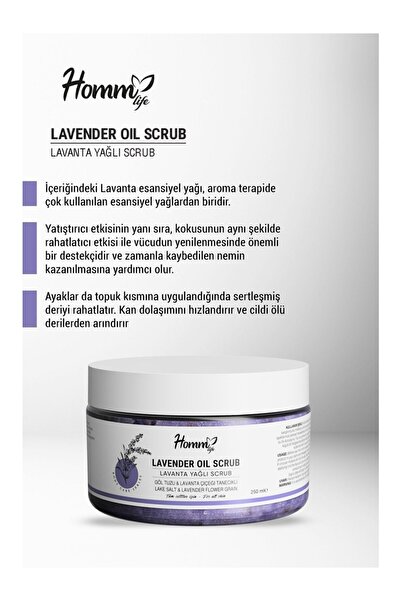 Homm Bitkisel DenEs Life Homm Bitkisel lavanta Yağlı - Bitki Tanecikli Scrub - 250 Ml