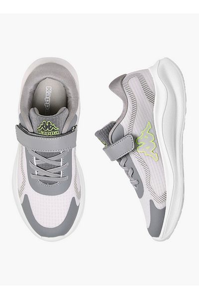 Kappa Boys' Logo Print Sport Shoes with Hook and Loop Closure