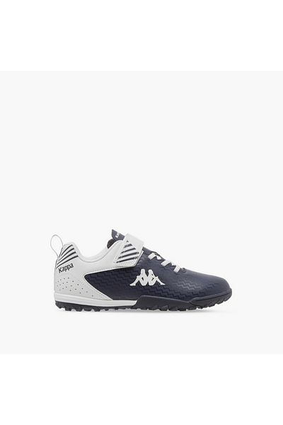 Kappa Boys' Logo Print Football Shoes with Hook and Loop Closure